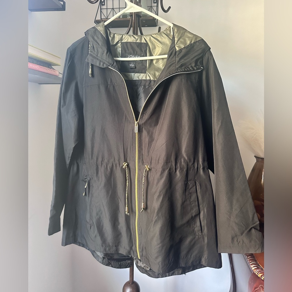 # 22 JONES NEW YORK BLACK HOODED JACKET - Picture 3 of 6